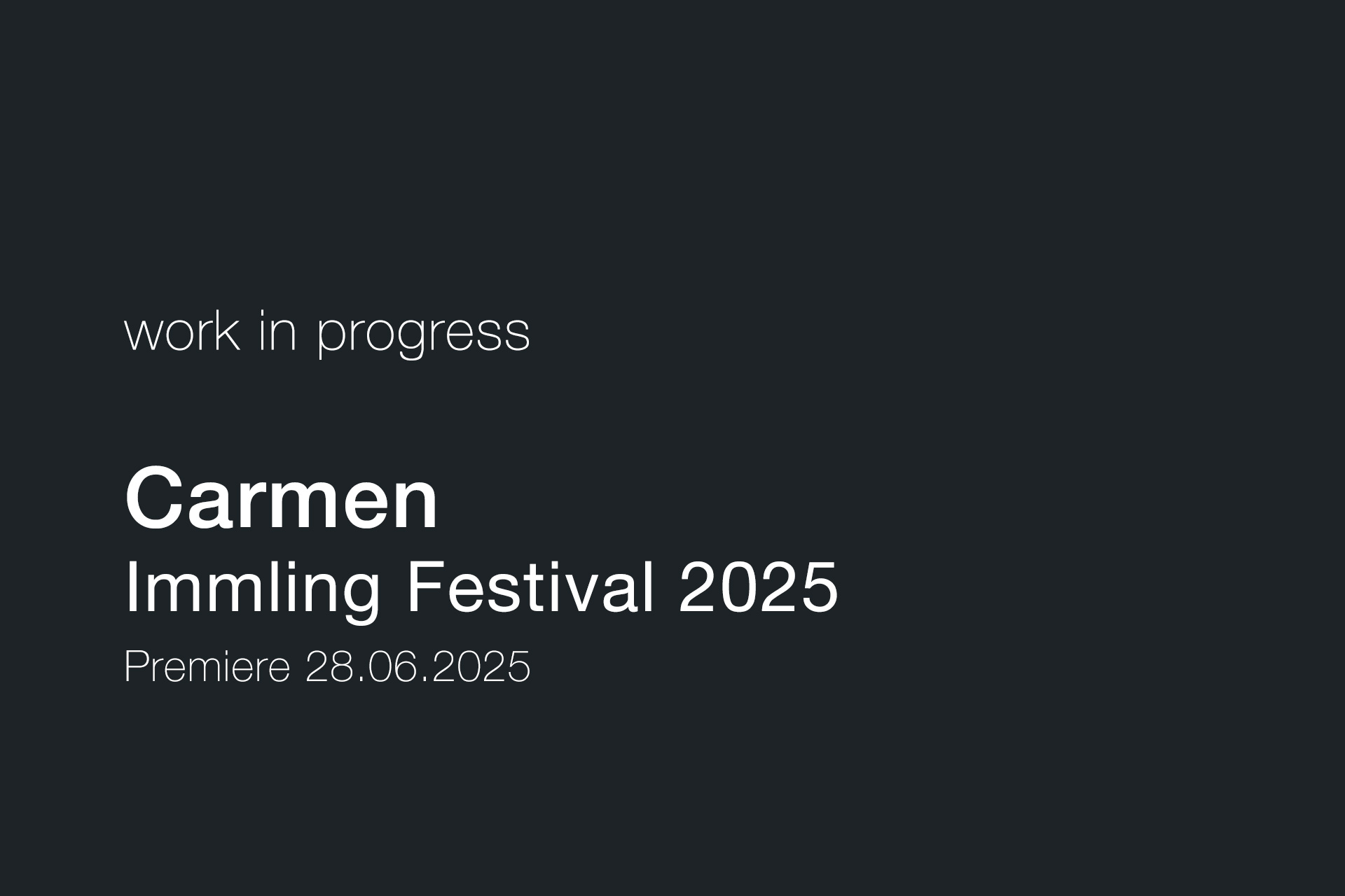 Oper Carmen Immling Festival 2025 Bad Endorf Ausstattung Bühnenbild Kostüme Susanne Beatrix Ruppert Regie Ini Gerath Kostüme Wiebke Horn